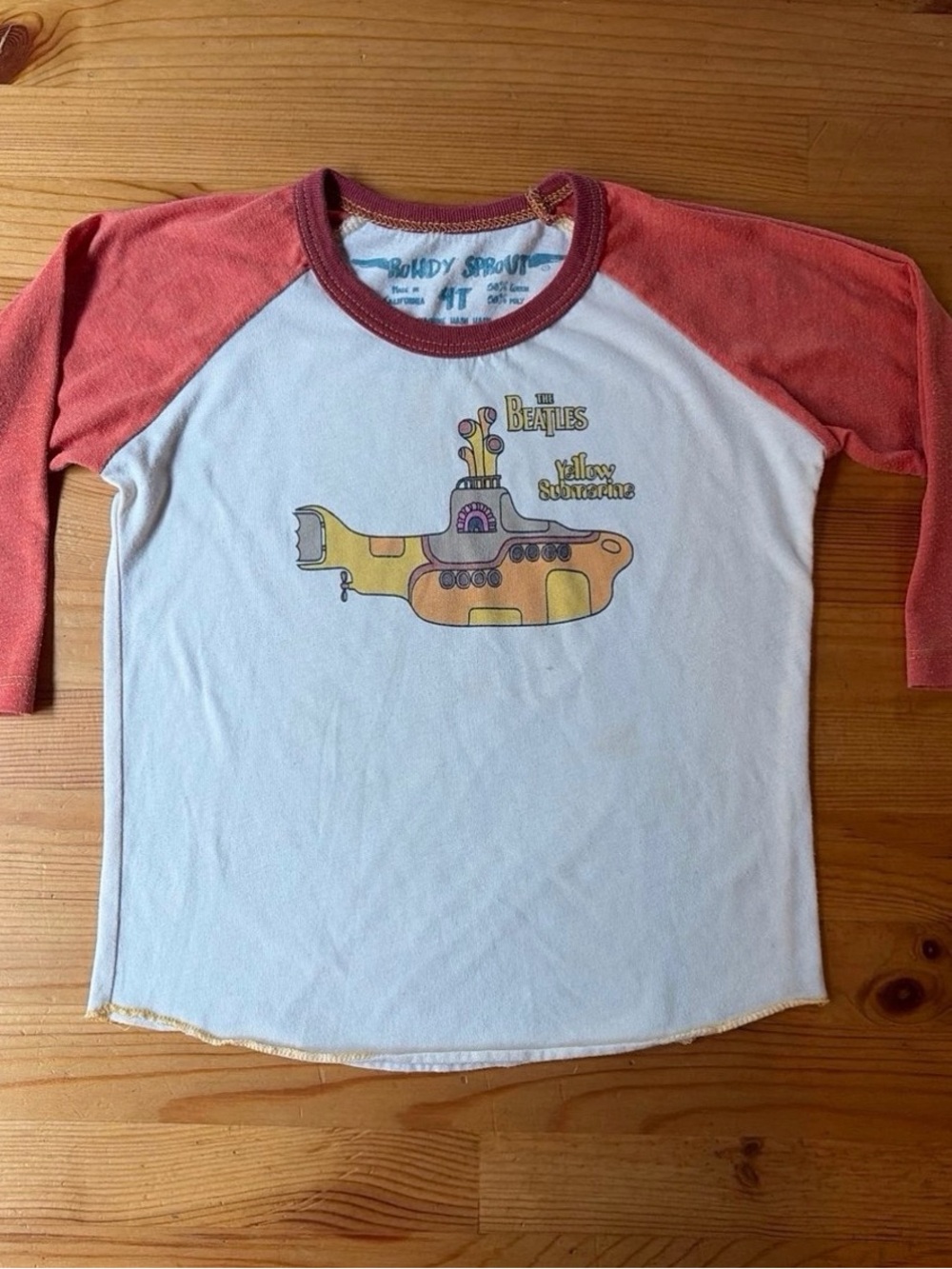 Rowdy Sprout Beatles t-shirt size 4t